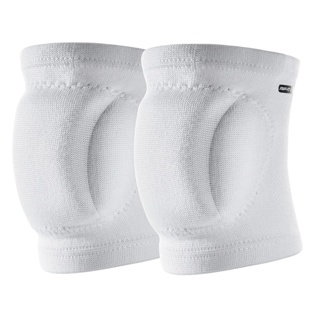 RIP-IT | Perfect Fit Volleyball Knee Pads | White Large | Lightweight Womens Sport Equipment