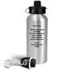 Art by Chelsydale Funny Gag Gifts for To My Dear Son Water Bottle Tumbler - 20oz Portable Drinkware - Favorite Child from Mom Parent Appreciation Cute Idea - Thanks Kick His Butt Love Mom view 2