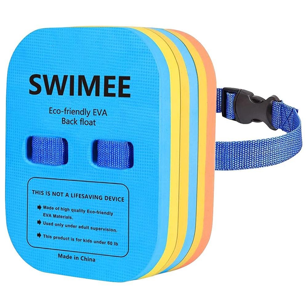 ZICRIC Back Float for Back Float Safety Swim Bubble with Adjustable 3 Layers Belts Secure Clip Buckle Swimming Beginners Waterproof Floaties Device for Swimming Floats