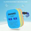 ZICRIC Back Float for Back Float Safety Swim Bubble with Adjustable 3 Layers Belts Secure Clip Buckle Swimming Beginners Waterproof Floaties Device for Swimming Floats view 2