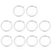 Auspichoice Marine Grade 316 Stainless Steel Key Ring Key Chain Heavy Duty Keychain Split Ring Connector for Scuba Gear BCD Attachment (FLAT 30mmx10)