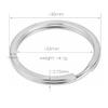 Auspichoice Marine Grade 316 Stainless Steel Key Ring Key Chain Heavy Duty Keychain Split Ring Connector for Scuba Gear BCD Attachment (FLAT 30mmx10) view 2