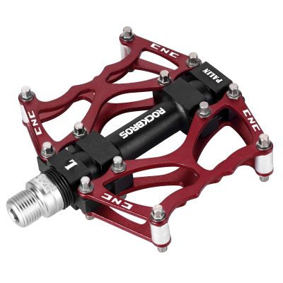 ROCKBROS Mountain Bike Pedals Non-Slip MTB Pedals Durable Lightweight Aluminum Alloy Bicycle Pedals for Mountain Bikes Commuter Bike Leisure Bikes 9/16"