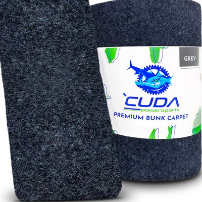 Cuda Boat Trailer Bunk Carpet 12 Inch Wide x 13ft-New Premium 30 Oz Roll- Cuda Bunk Carpet for Boat Trailers Parts Accessories Gray Grey Charcoal Lift Runners Covers Waterproof