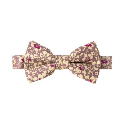 Spring Notion Boy's Cotton Floral Print Pre-tied Bow Tie, 55-Rose Gold Medium