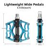 ROCKBROS Mountain Bike Pedals Non-Slip MTB Pedals Durable Lightweight Aluminum Alloy Bicycle Pedals for Mountain Bikes Commuter Bike Leisure Bikes 9/16" view 4