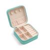 Mini Jewelry Travel Case, Small Portable Jewellry Organizer Box Portable Display Storage Box for Rings Earrings Necklaces, Gifts for Girl, Women, Wedding, Birthday,New Year,Christmas Gifts (Blue) view 1