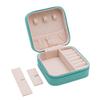 Mini Jewelry Travel Case, Small Portable Jewellry Organizer Box Portable Display Storage Box for Rings Earrings Necklaces, Gifts for Girl, Women, Wedding, Birthday,New Year,Christmas Gifts (Blue) view 2
