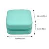 Mini Jewelry Travel Case, Small Portable Jewellry Organizer Box Portable Display Storage Box for Rings Earrings Necklaces, Gifts for Girl, Women, Wedding, Birthday,New Year,Christmas Gifts (Blue) view 3