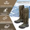 Snake Gaiters for Men Women Adjustable Waterproof Gators for Hiking Boots Lightweight Hunting Snake Guards for Lower Legs Snake Bite Proof Leggings Chaps view 2
