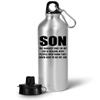 Art by Chelsydale Gag Gifts Idea for To My Son Water Bottle Tumbler - 20oz Portable Drinkware - Favorite Child from Mom Dad Parent Appreciation Funny Cute - Hardest Part of My Job is Dealing view 1