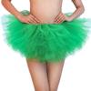 TWINKLEDE Women's Tulle Tutu Skirt Classic Elastic Layered Ballet Tutu Skirts for Women (G Sante Green) view 1