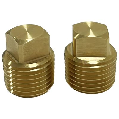 C CLINK Boat Drain Plugs 1/2" NPT Solid Brass Drain Plugs commonly Used in Boat Hulls 2 Pack Solid Brass Boat Hull Spare Garboard Drain Plug