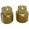 C CLINK Boat Drain Plugs 1/2" NPT Solid Brass Drain Plugs commonly Used in Boat Hulls 2 Pack Solid Brass Boat Hull Spare Garboard Drain Plug view 1