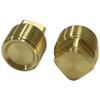 C CLINK Boat Drain Plugs 1/2" NPT Solid Brass Drain Plugs commonly Used in Boat Hulls 2 Pack Solid Brass Boat Hull Spare Garboard Drain Plug view 3