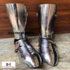 Nautical-Mart Medieval Functional Gothic Greaves Armor Leg Guard view 4