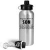 Art by Chelsydale Gag Gifts Idea for To My Son Water Bottle Tumbler - 20oz Portable Drinkware - Favorite Child from Mom Dad Parent Appreciation Funny Cute - Arguing is Like Wrestling view 2