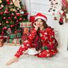 Ekouaer Christmas Pajamas for Women Long Sleeve Holiday fall Pj Set Soft 2 Piece Loungewear Sleepwear with Jogger Pants Christmas Print,M view 4