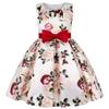 AIMJCHLD Big Girls Ruffle A-Line Rustic Flower Dress Tea Length Party Wedding Pageant Sundress Bridesmaid Formal Fancy Graduation Ball Gowns Dresses Size 7 8 Years (Burgundy 140) view 1