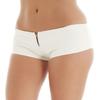 Kaerm Women Shiny Patent Leather Hot Pants Bottom Rave Dance Performance Booty Shorts Dancewear White Large view 4