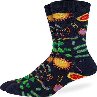 Good Luck Sock Men's Germs Socks, Adult, Shoe Size 7-12