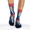 Good Luck Sock Women's Stephen Hawking Socks, Adult, Shoe Size 5-9 view 2