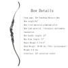 64 Inch ILF Takedown Recurve Bow 30-60Lbs Metal Bow Riser American Hunting Longbow Athletic Competition Bow Right Hand for Hunting Target Shooting (Black, 45 Lbs) view 2