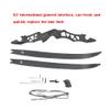 64 Inch ILF Takedown Recurve Bow 30-60Lbs Metal Bow Riser American Hunting Longbow Athletic Competition Bow Right Hand for Hunting Target Shooting (Black, 45 Lbs) view 3