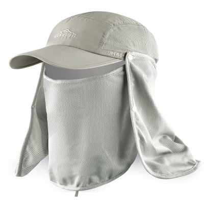 ELLEWIN Outdoor Sun Hat for Men Women UPF 50+ Fishing UV Hat with Neck Flap Face Cover for Sun Protection