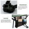 phsmoo Camping Lounge Chair Folding Camping Chair with Footrest Portable Reclining Camping Chair Headrest Storage Bag Mesh Reclining Chair with Backpack view 4