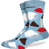 Good Luck Sock Men's Poop and Plungers Socks, Adult, Shoe Size 7-12 view 1