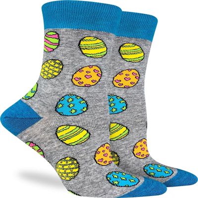 Good Luck Sock Women's Easter Eggs Socks, Adult, Shoe Size 5-9
