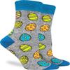 Good Luck Sock Women's Easter Eggs Socks, Adult, Shoe Size 5-9 view 1