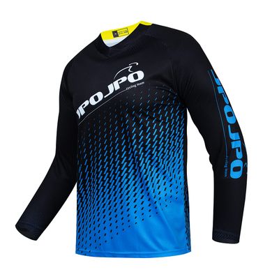 JPOJPO Men's Mountain Bike Jersey Long Sleeve MTB Off-Road Racing Downhill Motocross Shirts Quick Dry&Moisture-Wicking Tops