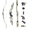 64 Inch ILF Takedown Recurve Bow 30-60Lbs Metal Bow Riser American Hunting Longbow Athletic Competition Bow Right Hand for Hunting Target Shooting(Earth, 55 Lbs) view 1