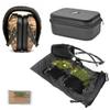 Nimrod's Wares Walker's Earmuffs Right to Bear Arms + Birchwood Shooting Glasses + Case Bundle with Microfiber Cloth view 1