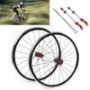 700C Road Bicycle Wheel Front Rear Wheel Set, Double Wall Aluminium Alloy Rim C/V Brake Clincher Fit for 7/8/ 9/10/ 11 Speed Freewheel 30mm Rims Bike Accessories view 2