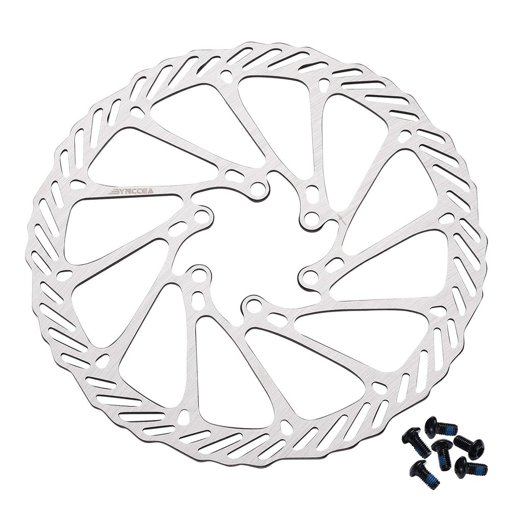 Bynccea Bike Disc Brake Rotor 160mm 180mm 203mm Bicycle Rotors with 6 Bolts for MTB BMX Mountain Road Bikes