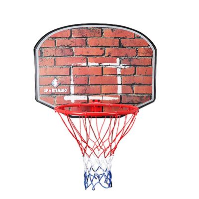 Basketball Rim Adult Youth Basketball Hoop, Outdoor Wall-Mounted Recreational Basketball Board, No Need to Punch Holes for Installation, 80x60 Cm (Color : Package 1)