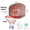 Basketball Rim Wall-Mounted Basketball Hoop, Outdoor Basketball Board for Teenagers and Adults, Can Be Installed On Doors and Walls, 80x60 Cm (Color : Package 1) view 2