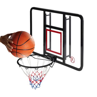 Basketball Rim 43in Adult Basketball Hoop, Indoor and Outdoor Wall-Mounted Basketball Boards, Simple Installation, 110x75 Cm
