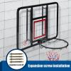 Basketball Rim 43in Adult Basketball Hoop, Indoor and Outdoor Wall-Mounted Basketball Boards, Simple Installation, 110x75 Cm view 3