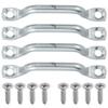 316 Stainless Steel Footman Loop (4 PCS) with Fast Installation Cross Flat Head Tapping Screws (16PCS) for Kayak Deck Loops, Bimini Top Strap, Tie Down Anchor Point, Jeep Corvette, Buggy (4 Pack) view 1