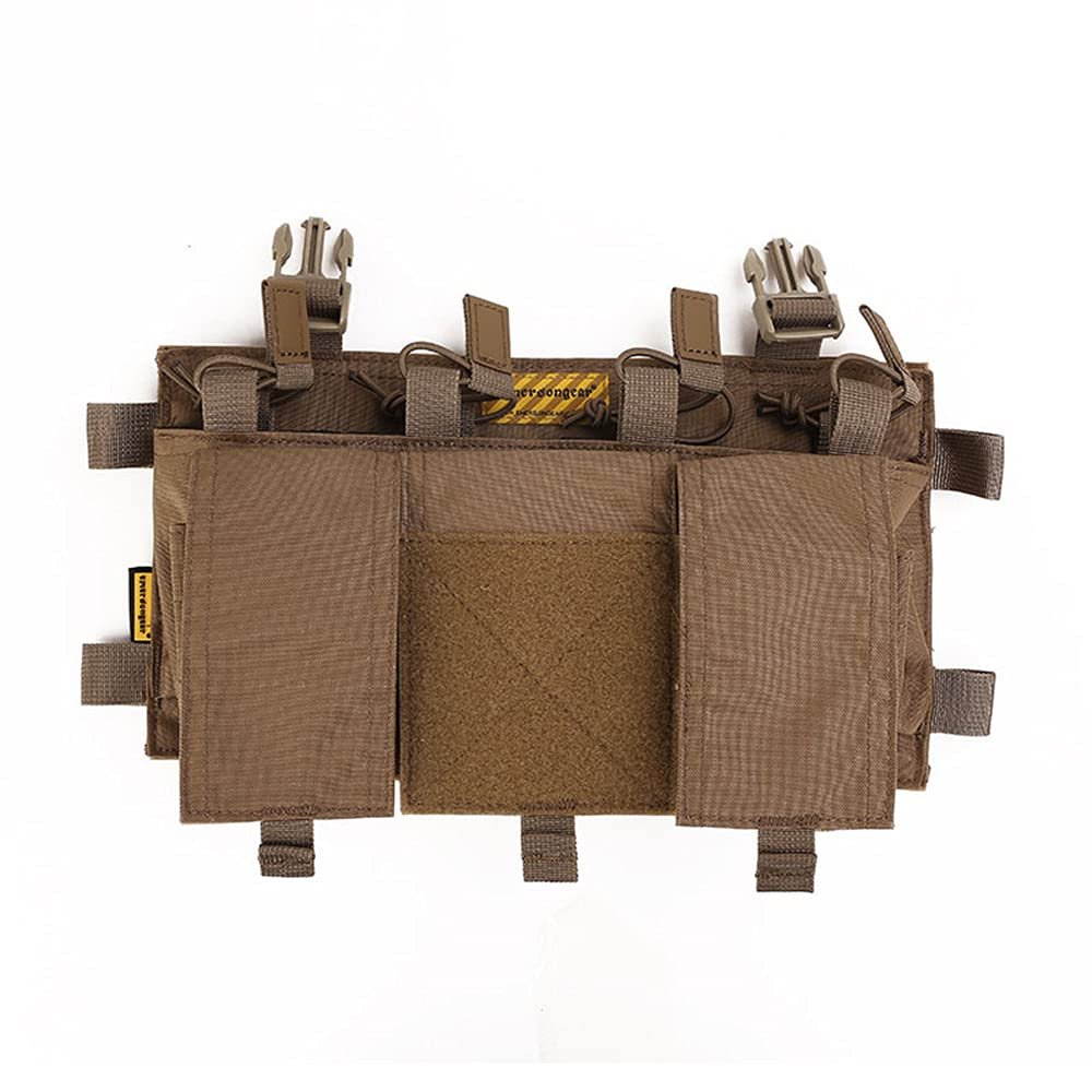 Emersongear MF Style Quad 5.56 Compatible Mag Placard,Magazine Pouch Accessories Attach to The Tactical Vest