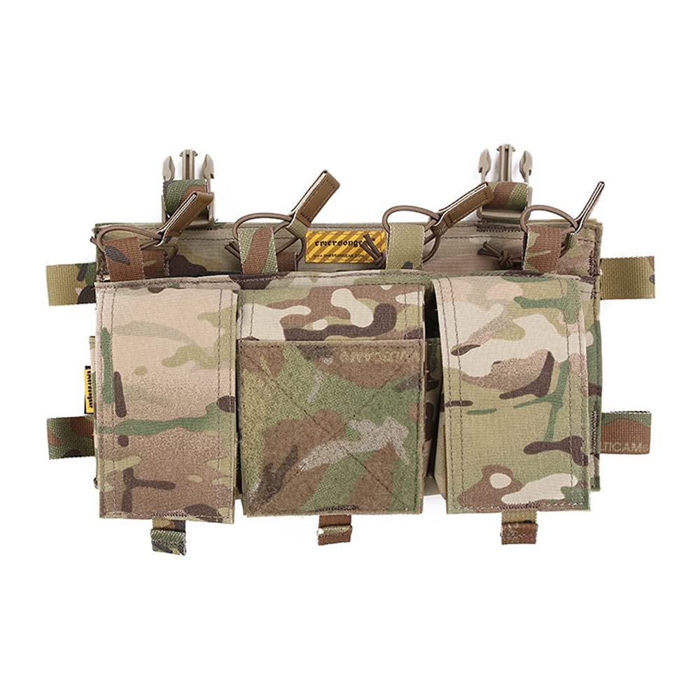 Emersongear MF Style Quad 5.56 Compatible Mag Placard,Magazine Pouch Accessories Attach to The Tactical Vest