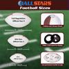 Ballstars Autograph Blank Full 12 Inch Football with Base | Regulation Size | Football Trophy for Signing with Two White Panels view 2