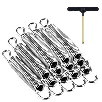 5.5 Trampoline Springs Heavy Duty for CalmMax,Skywalker,BCAN,12pcs Stainless Steel Replacement Springs (5.5 Trampoline Springs)