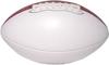 Ballstars Autograph Blank Mid-Size 9 Inch Football with Base | Official Size 3 | Football Trophy for Signing with Two White Panels view 1