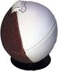 Ballstars Autograph Blank Mid-Size 9 Inch Football with Base | Official Size 3 | Football Trophy for Signing with Two White Panels view 3