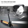 Bike Light, 12V-80V Bike Lights for Night Riding, Front Light Electric Bike, 2 in 1 Horn LED Head Light Front Bright Lamp for Electric Bike Scooter Moped view 2